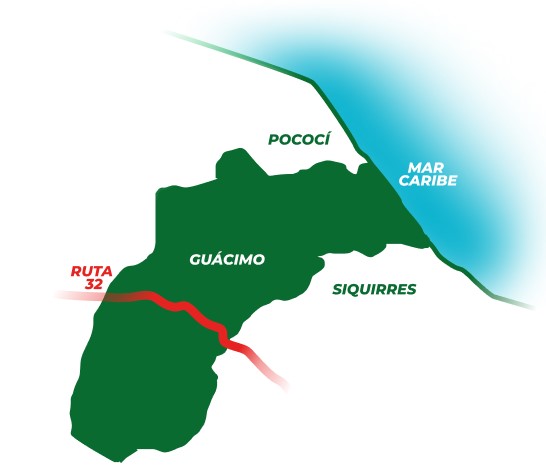 Imagen del mapa de Guácimo